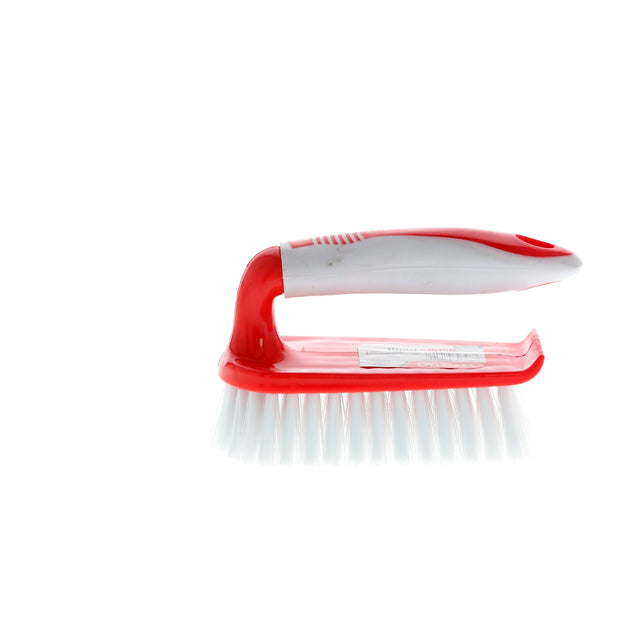 Hard Hand Brush Red/White