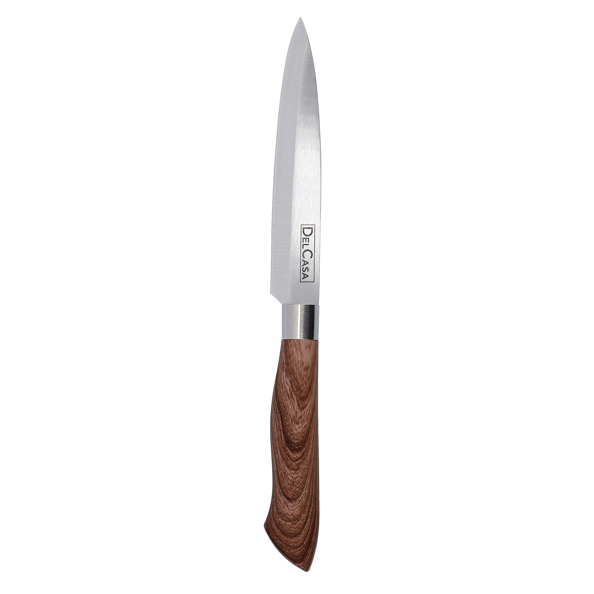 Utility Knife Black/Brown/Silver 5inch