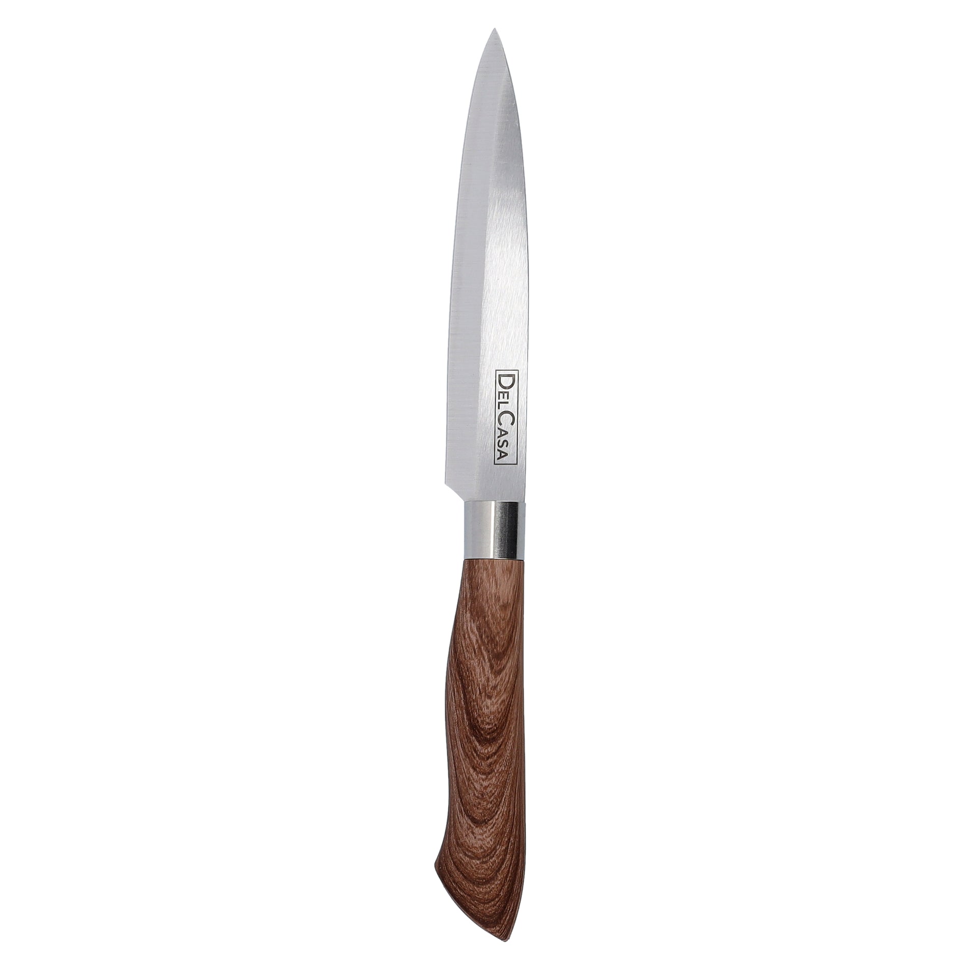 Utility Knife Black/Brown/Silver 5inch