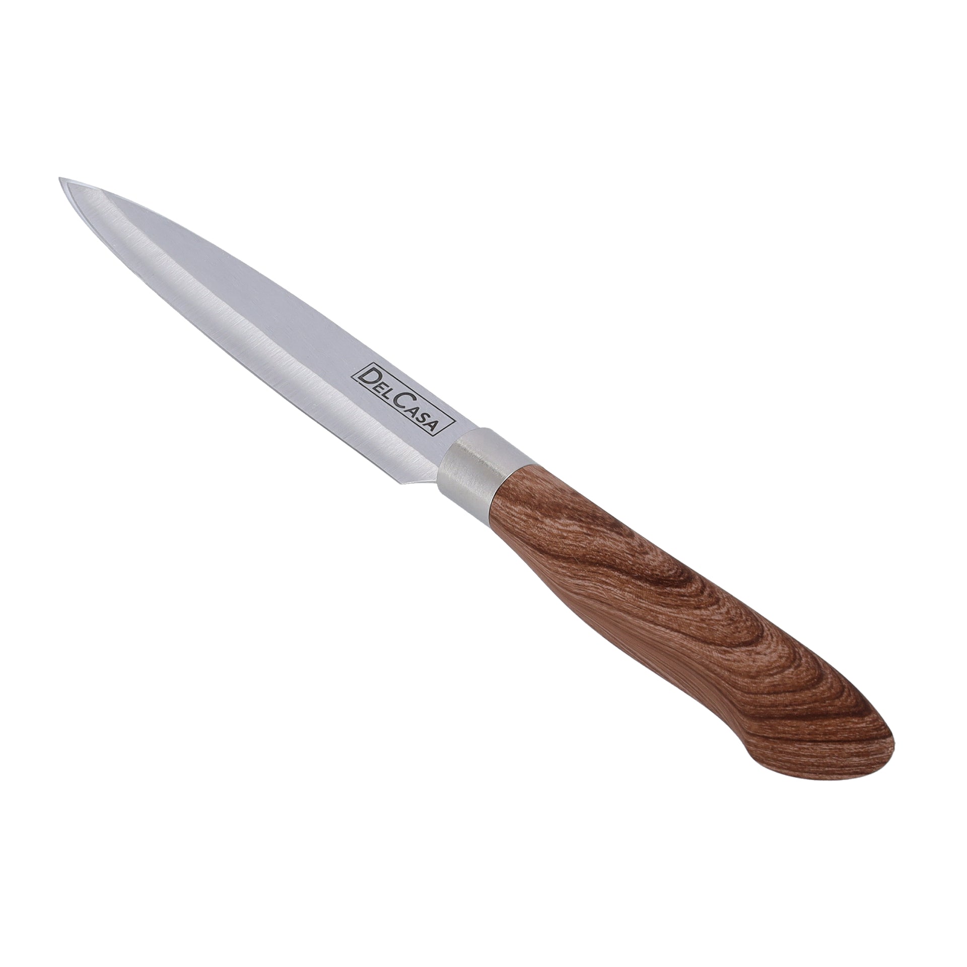 Utility Knife Black/Brown/Silver 5inch