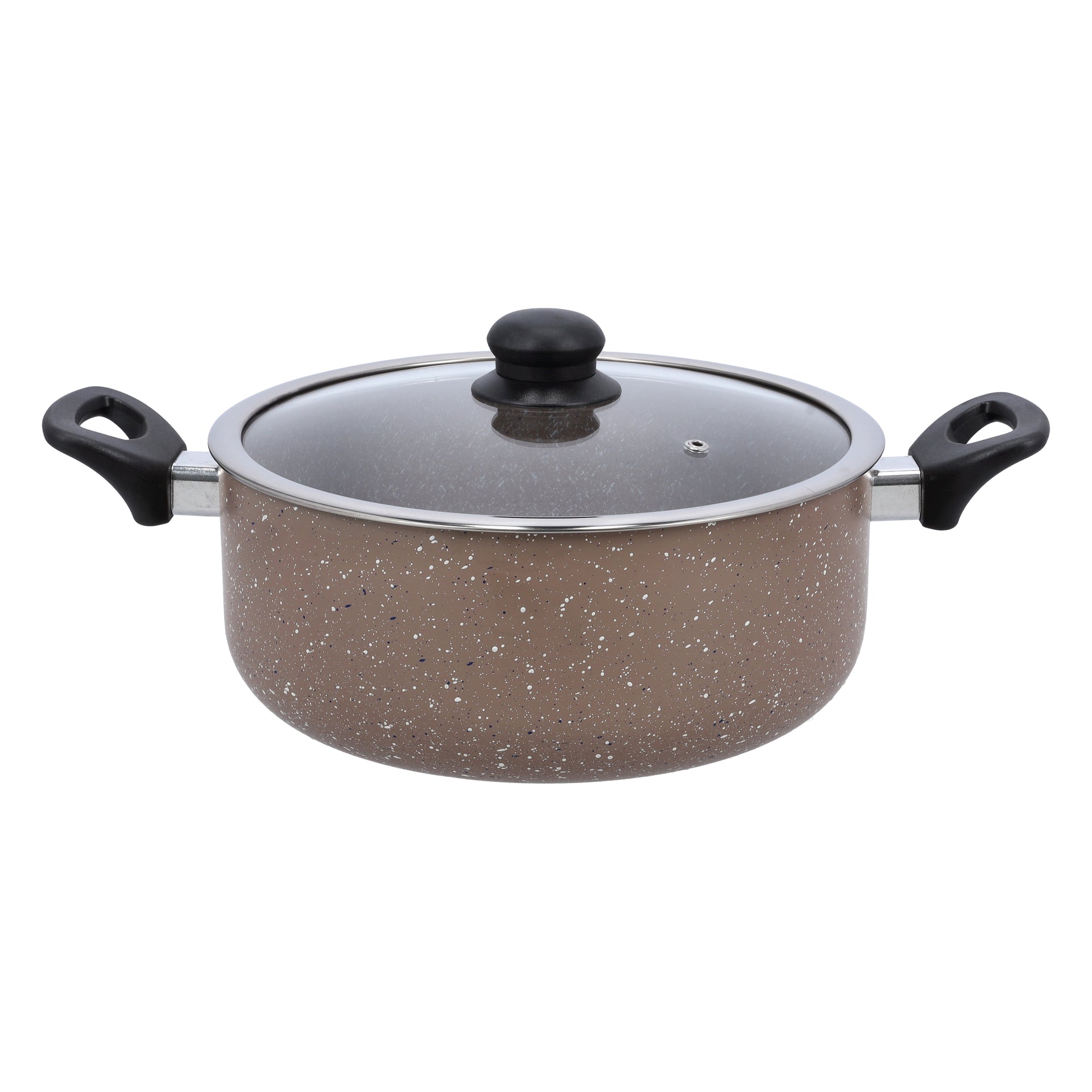 9Pcs Smart Aluminum Cookware Set - Durable Marble Coating, High-Quality Forged Aluminium Construction, Non-Stick Dish for Gas, Induction & Ceramic Hobs -Induction Bottom