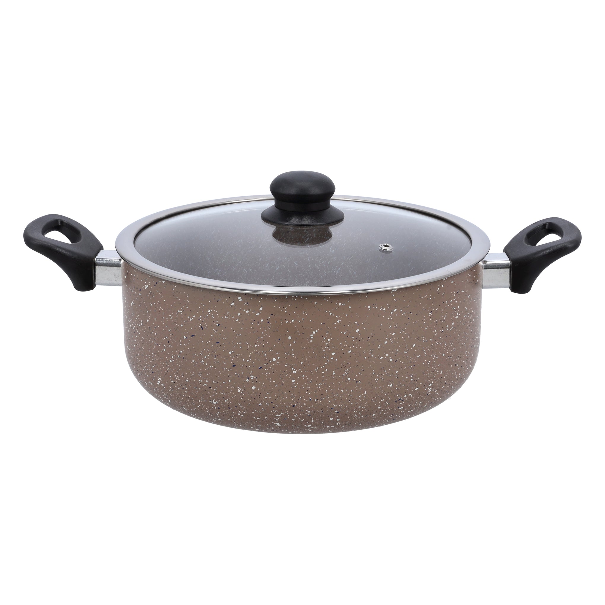 9Pcs Smart Aluminum Cookware Set - Durable Marble Coating, High-Quality Forged Aluminium Construction, Non-Stick Dish for Gas, Induction & Ceramic Hobs -Induction Bottom