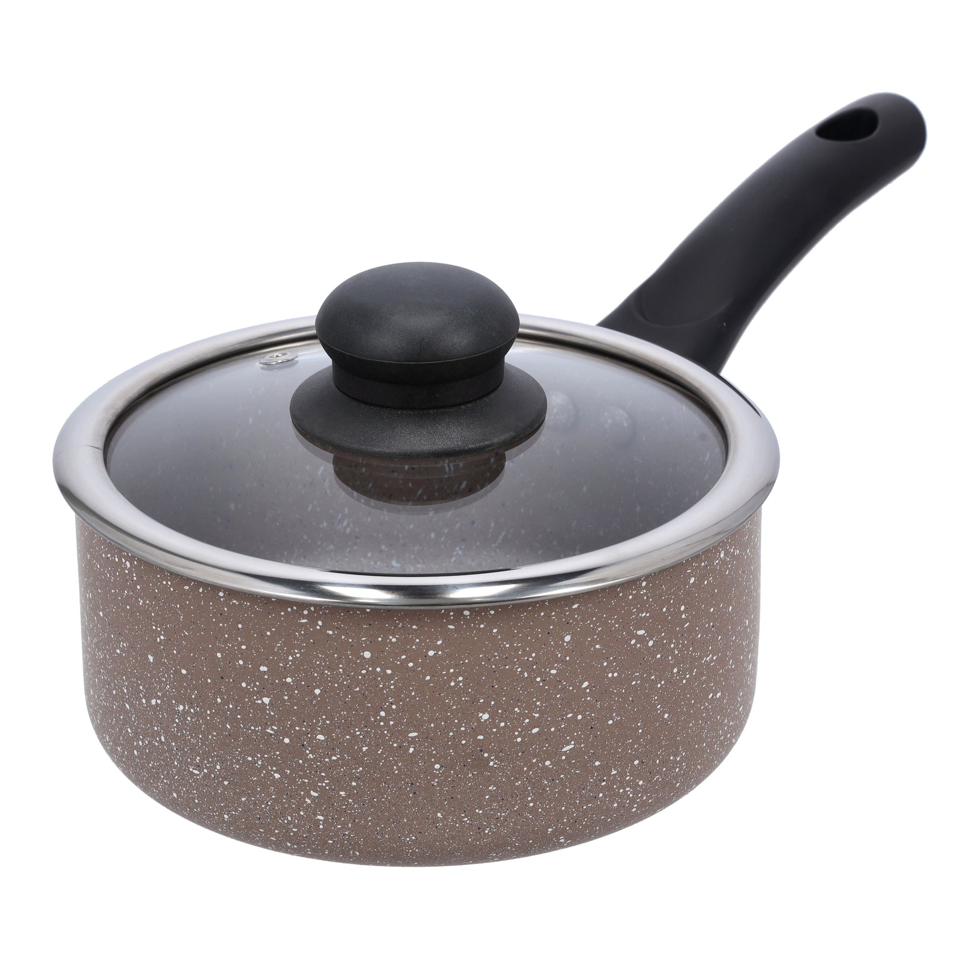9Pcs Smart Aluminum Cookware Set - Durable Marble Coating, High-Quality Forged Aluminium Construction, Non-Stick Dish for Gas, Induction & Ceramic Hobs -Induction Bottom