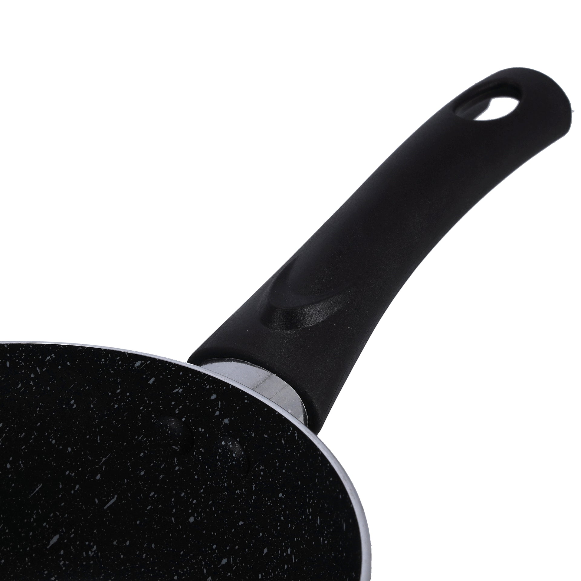 Non-Stick Aluminium Saucepan With Lid Grey/Black 16cm