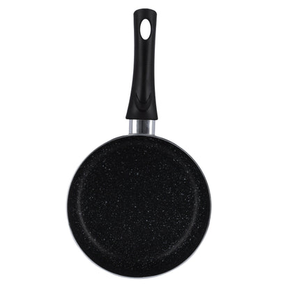 Non-Stick Aluminium Saucepan With Lid Grey/Black 16cm