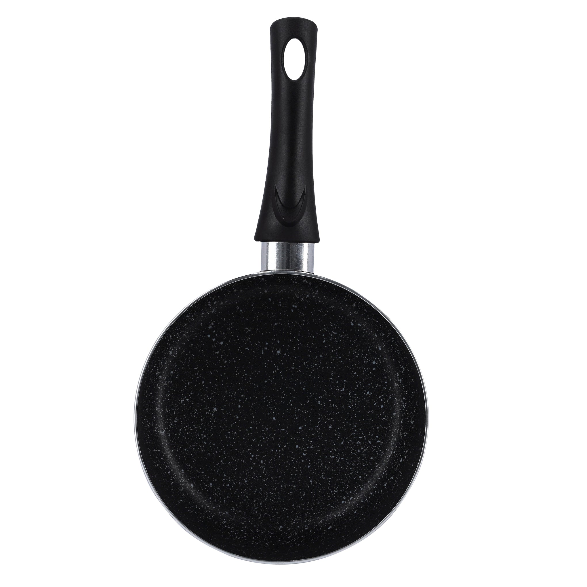 Non-Stick Aluminium Saucepan With Lid Grey/Black 16cm