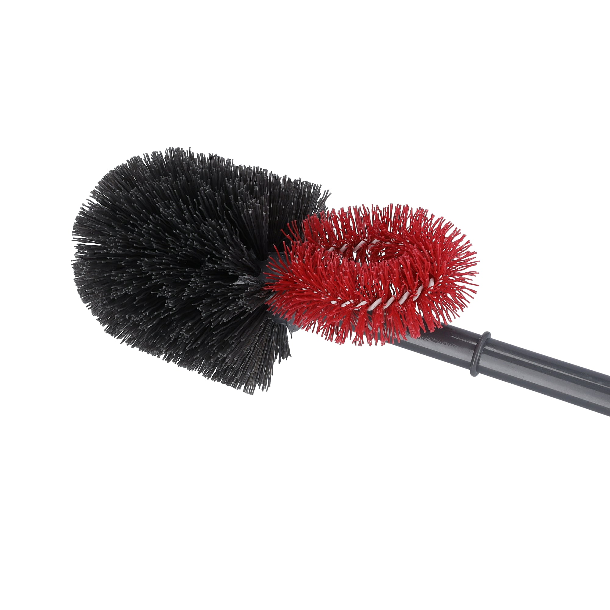 Toilet Cleaning Brush With Holder Grey/Black/Red