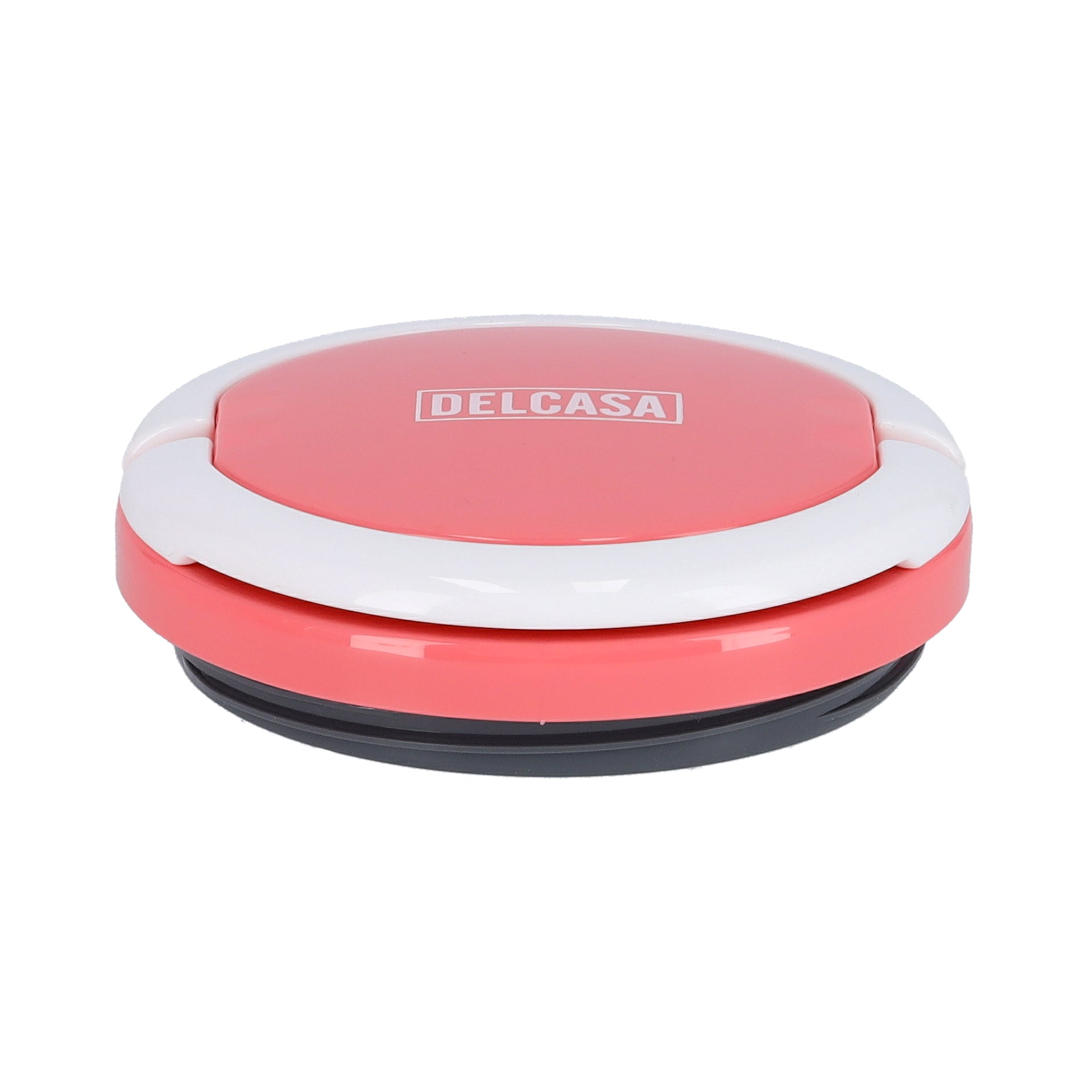 2-Layer Lunch Box 1100ml, Stainless Steel Inner, BPA-Free Detachable Outer Case | Leak-Proof Stackable Container with Foldable Handle | Ideal for Men, Women & Children Pink/White/Silver 1.1Liters