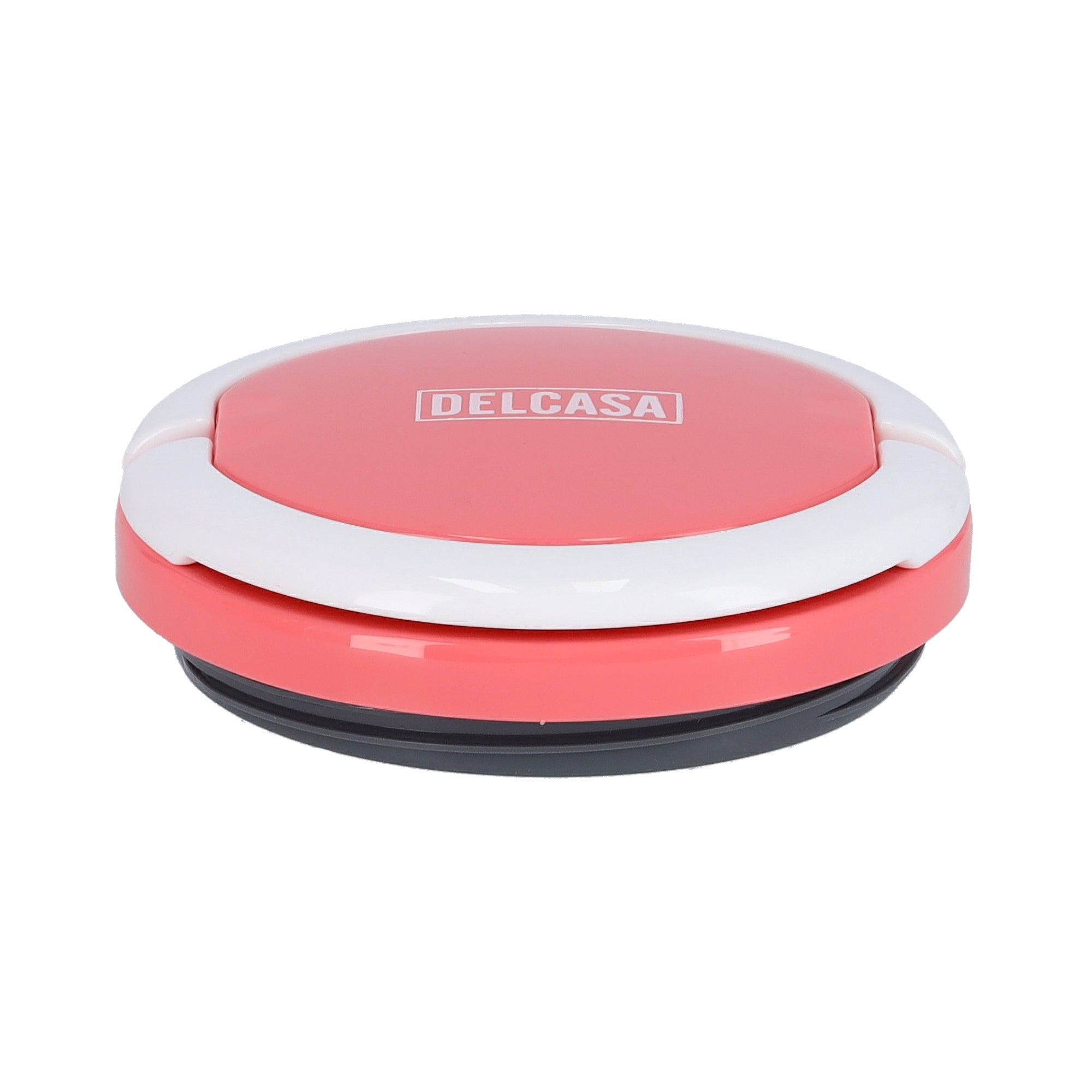 2-Layer Lunch Box 1100ml, Stainless Steel Inner, BPA-Free Detachable Outer Case | Leak-Proof Stackable Container with Foldable Handle | Ideal for Men, Women & Children Pink/White/Silver 1.1Liters