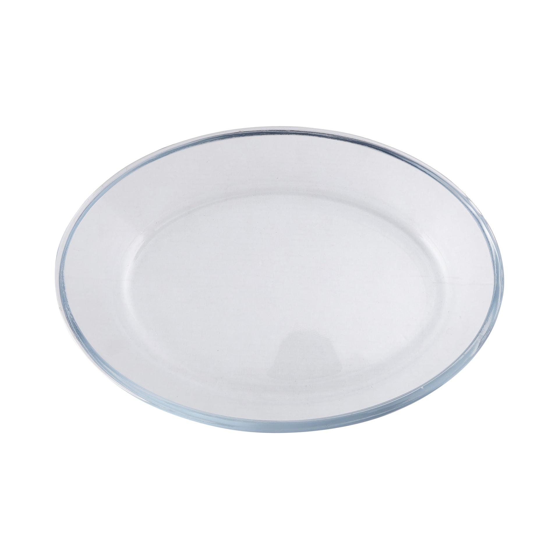 3-Piece Borosilicate Oval Glass Baking Tray Set Clear
