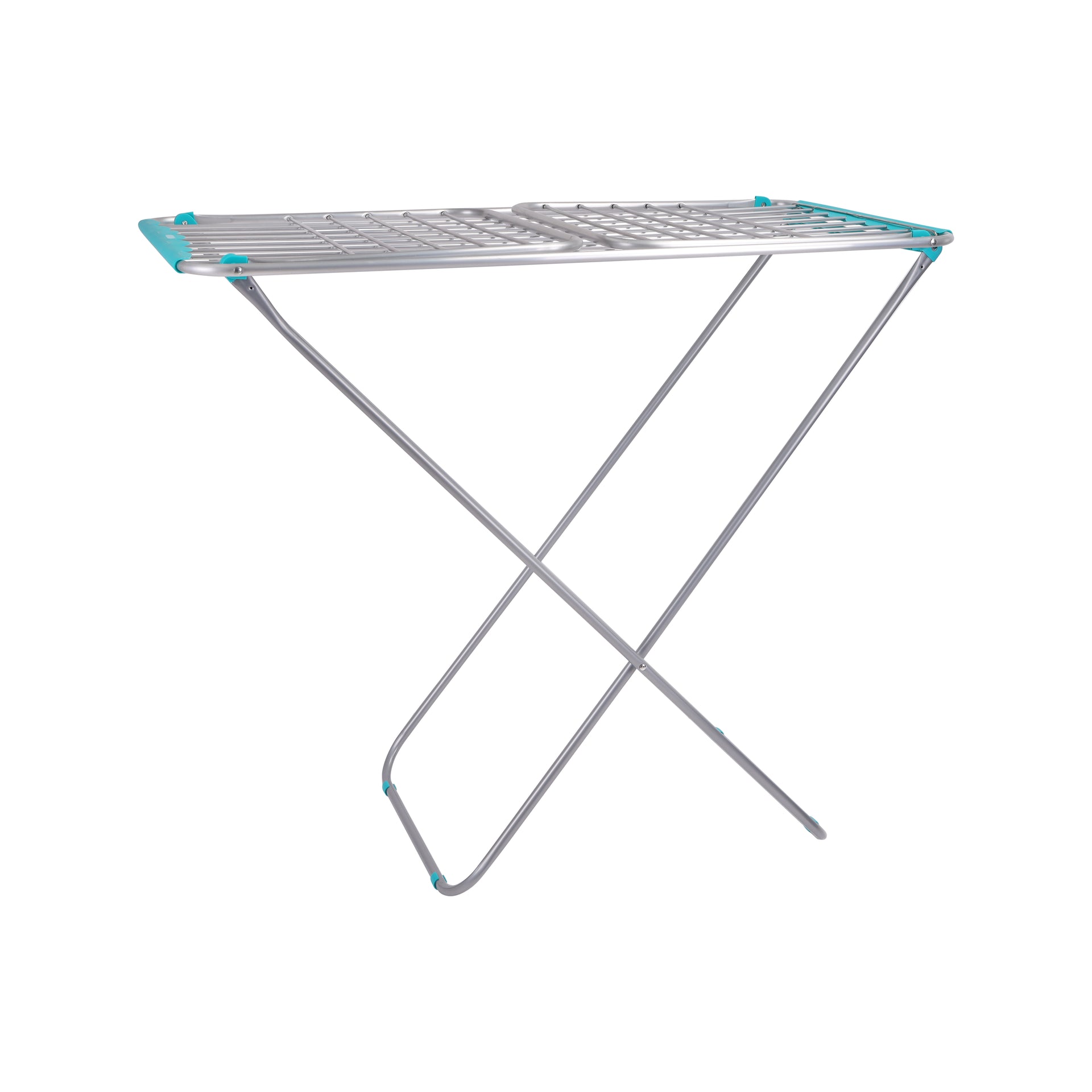 Delcasa Large Folding Clothes Dryer Drying Space Laundry Washing Durable Metal Drying Rack Multifunctional Air Dryer Ideal For Indoor And Outdoor Dc1652 Silver/Blue 18meter