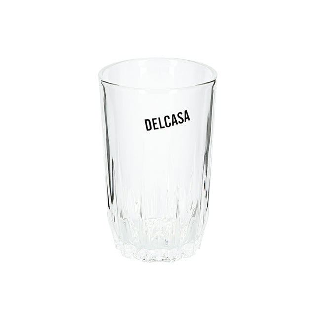 Delcasa 6PC Tumbler Glass Set, 9oz/260ml - Tumbler Glass for Drinking Water / Tea / Coffee / Juice - Transparent, Sleek Design with Broad base & Mouth - Tea Glasses, Perfect for Home, Restaurants and Parties