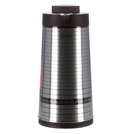 Stainless Steel Vacuum Flask Silver/Gold 1Liters