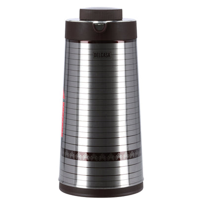 Stainless Steel Vacuum Flask Silver/Gold 1.3Liters