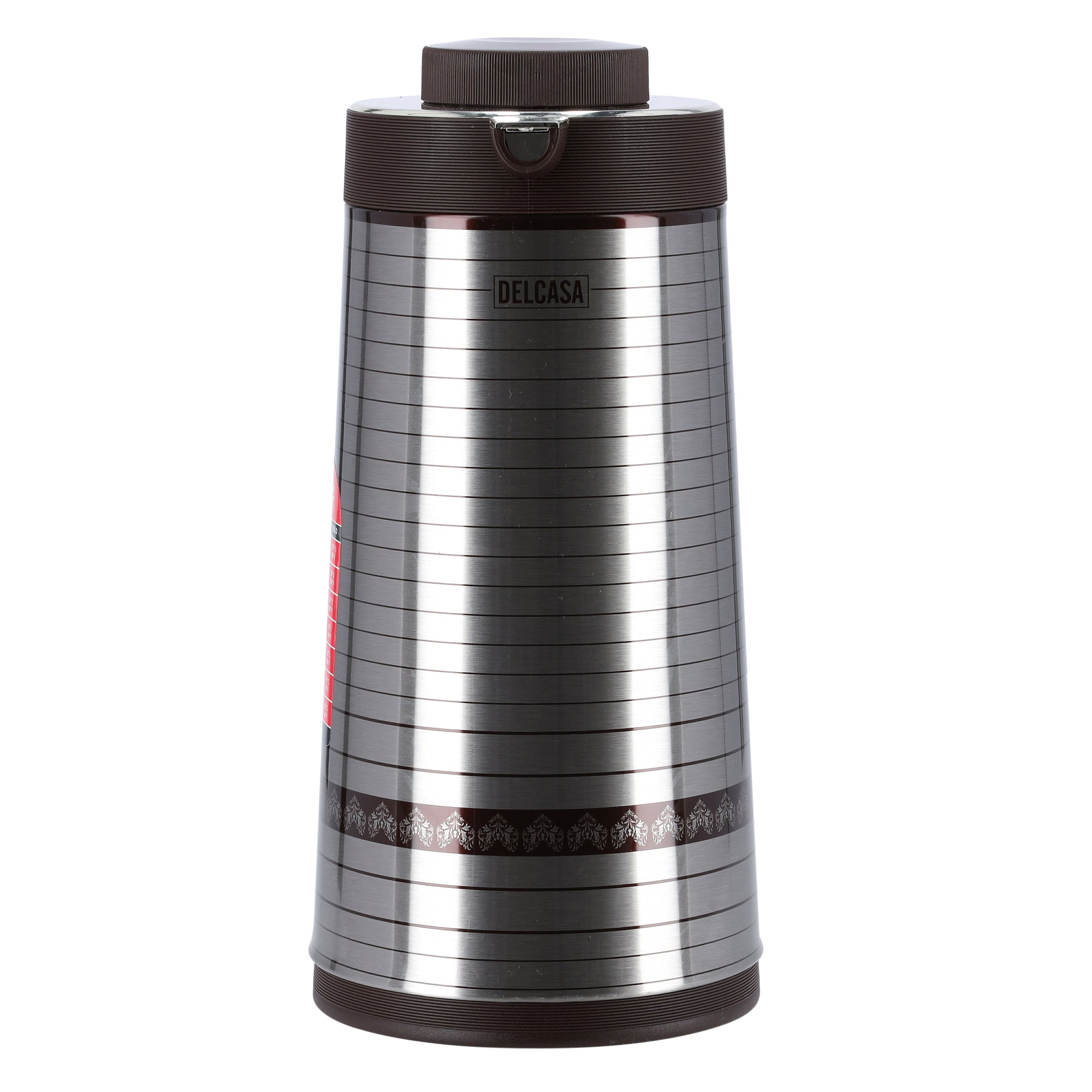 Stainless Steel Vacuum Flask Silver/Gold 1.6Liters