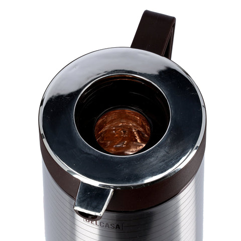 Stainless Steel Vacuum Flask Silver/Gold 1.6Liters