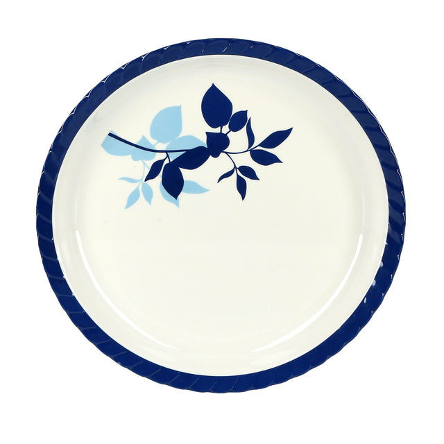 Delcasa DC1809 16" Round Deep Plates - Pasta Plates - plate with playful Classic decoration - Ideal for Soup, Deserts, Ice Cream & More