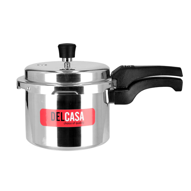 Aluminium Durable Design Dishwasher Safe And Gas Stove Compatible High Quality Pressure Cooker 3Liters