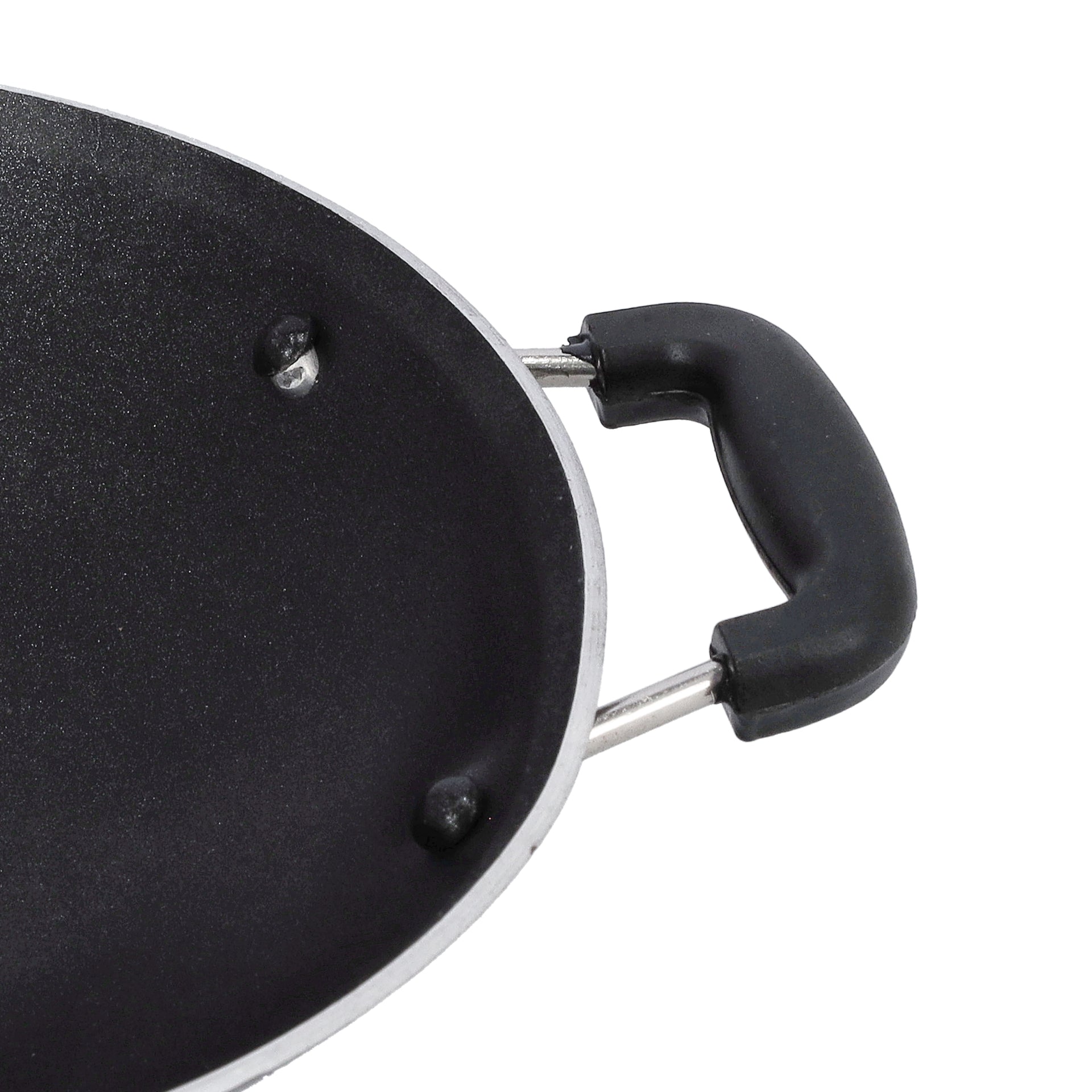 Appachatty With Stainless Steel Lid Black/Silver 20cm
