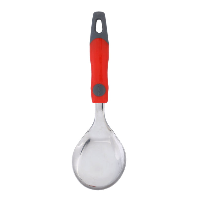 Delcasa Stainless Steel Rice Spoon, DC1933 | PP Handle | Dishwasher Safe | Elegant Design | Dinner Cutlery/Crockery Utensil | Ideal For Rice, Soup, Desserts & More