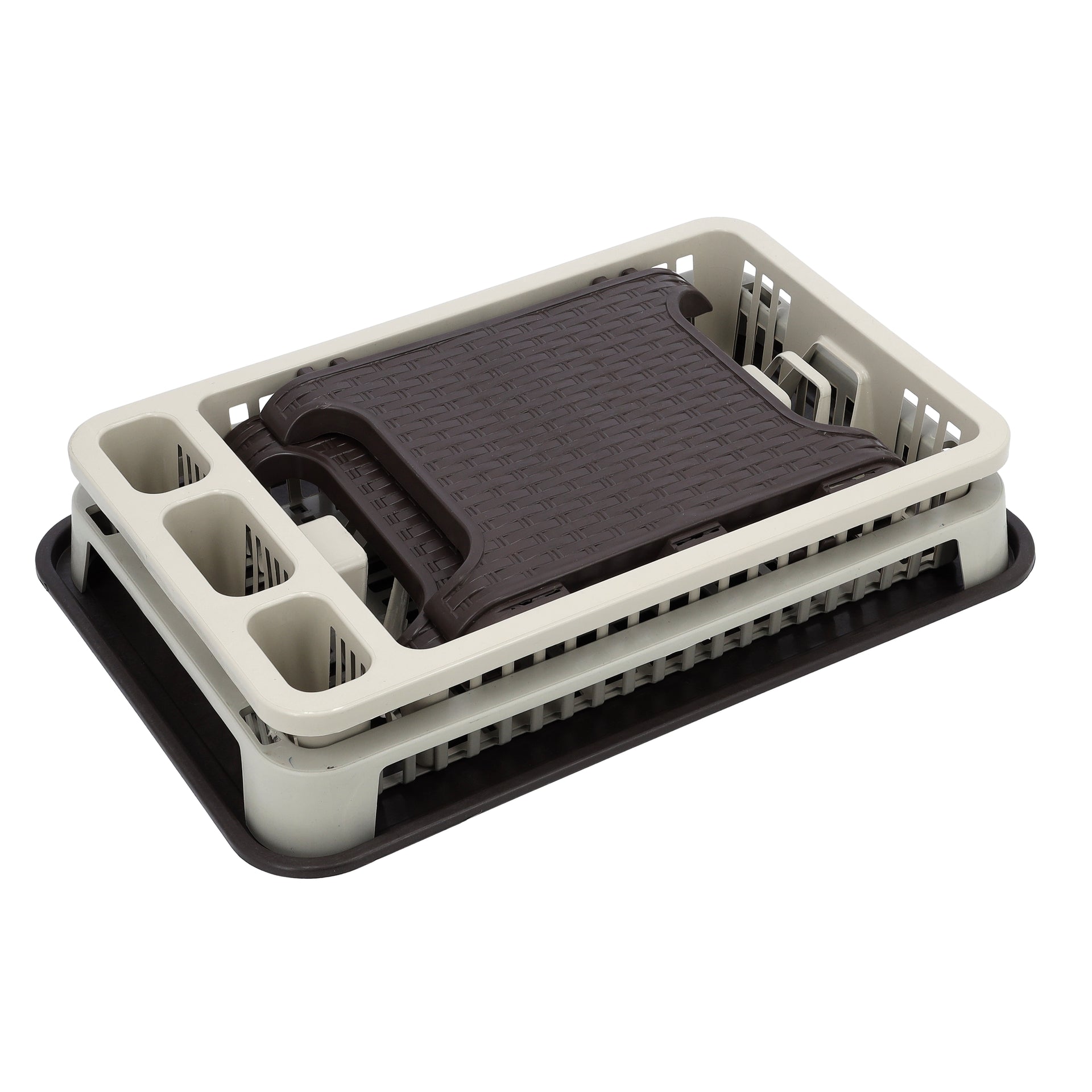 Double Layer Dish Drainer Rack Assorted 44x8x30cm