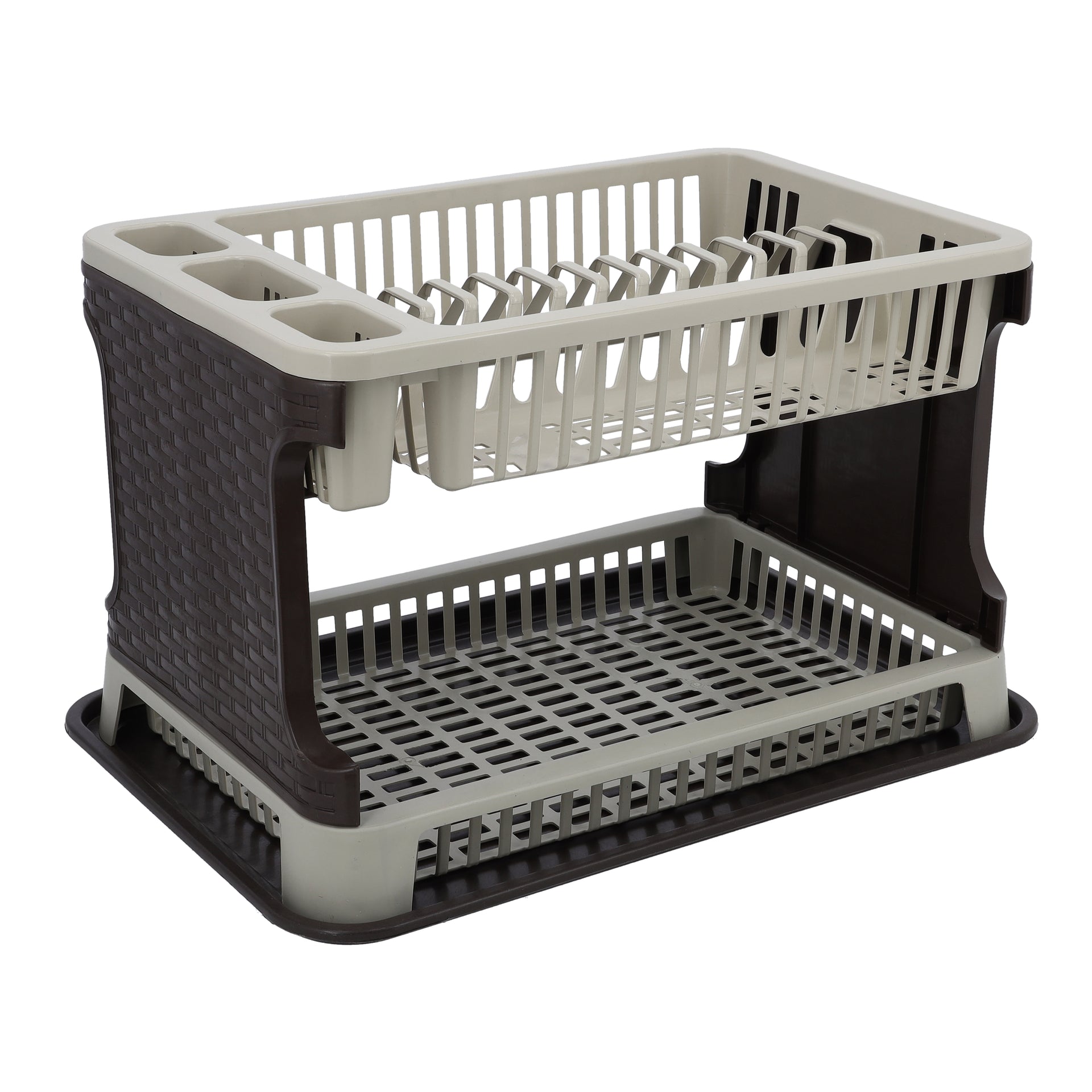 Double Layer Dish Drainer Rack Assorted 44x8x30cm
