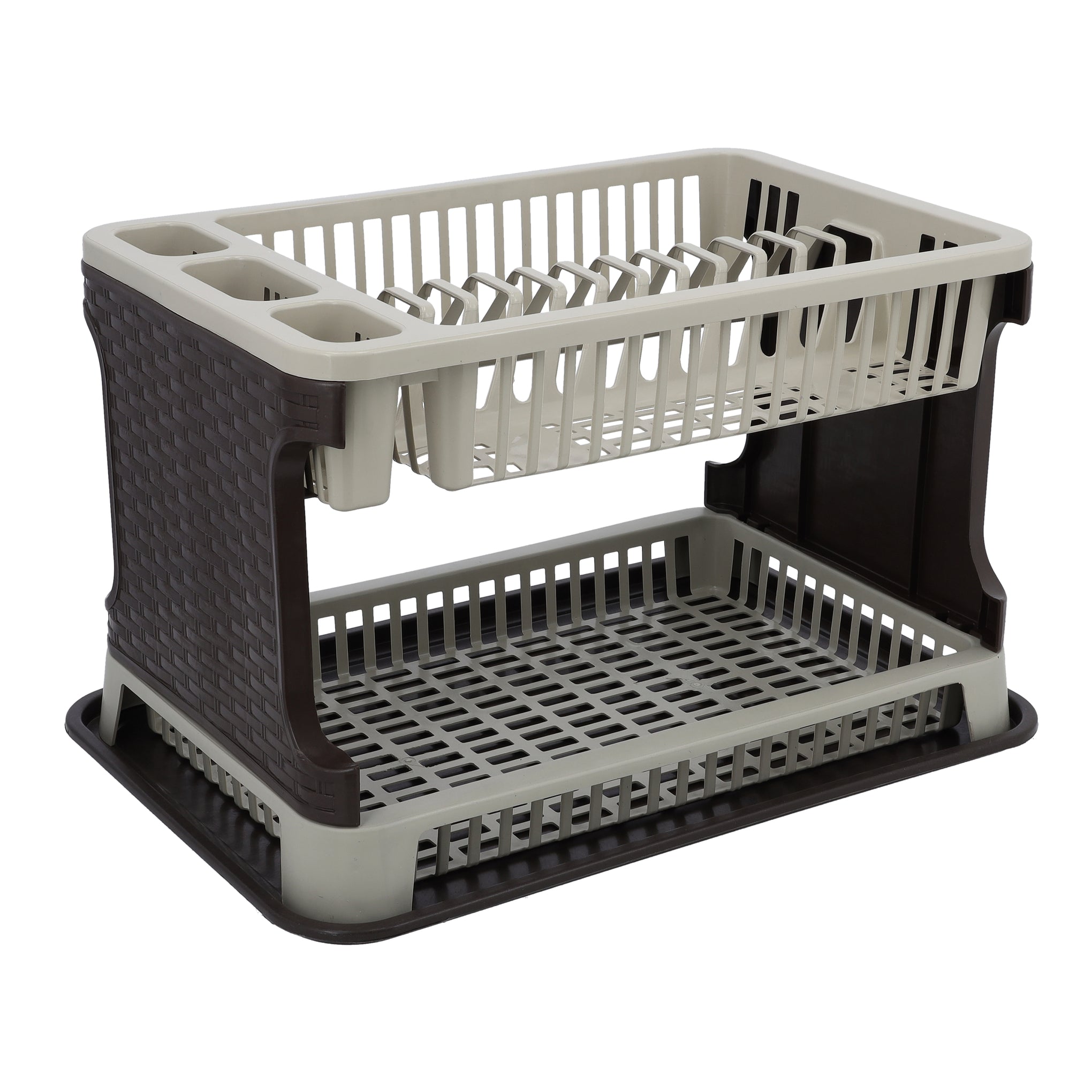Double Layer Dish Drainer Rack Assorted 44x8x30cm