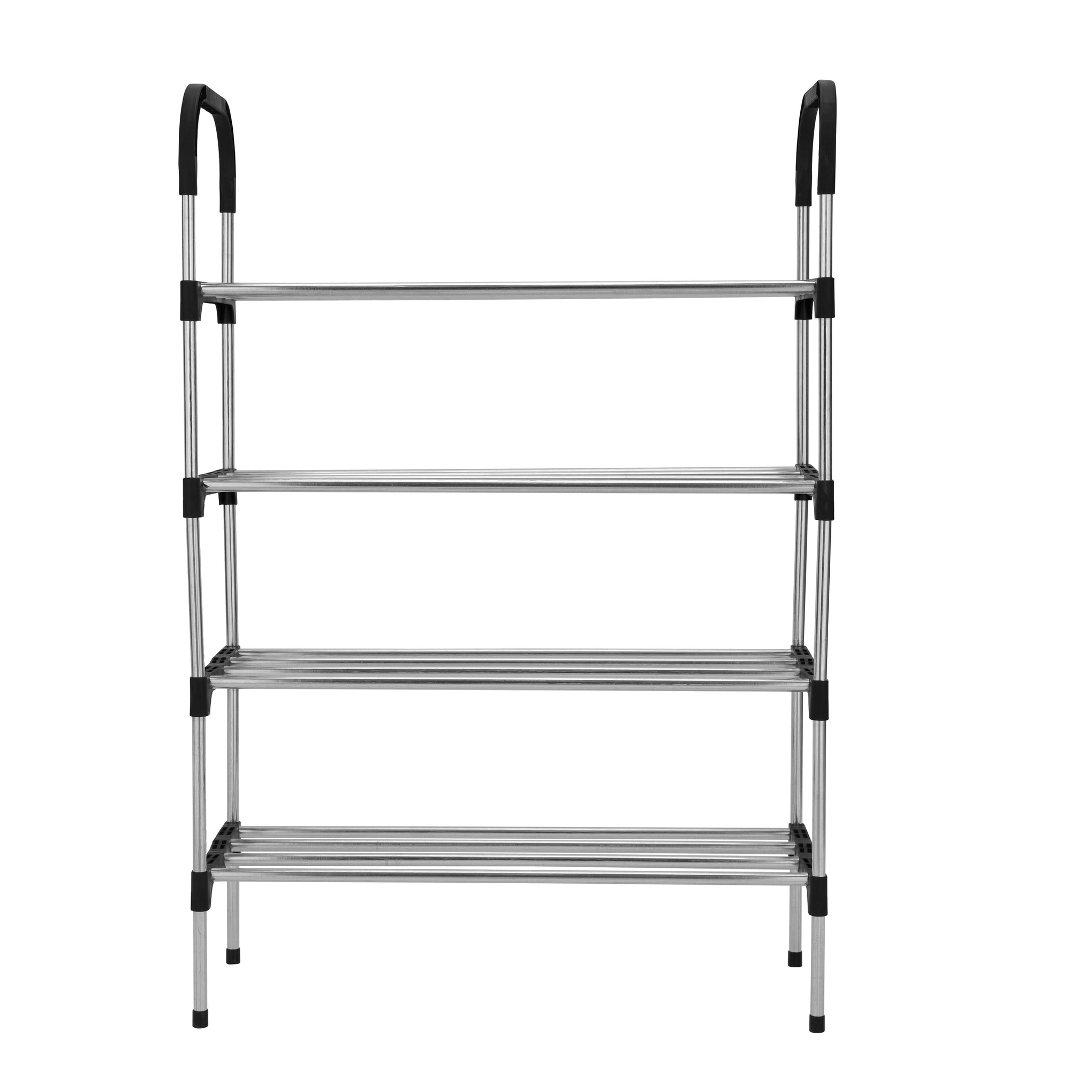 4 Tier Shoe Rack, Durable Iron Storage Rack | Portable Lightweight Shoe Storage Organizer | Perfect for Bedroom, Closet, Entryway, Dorm Room