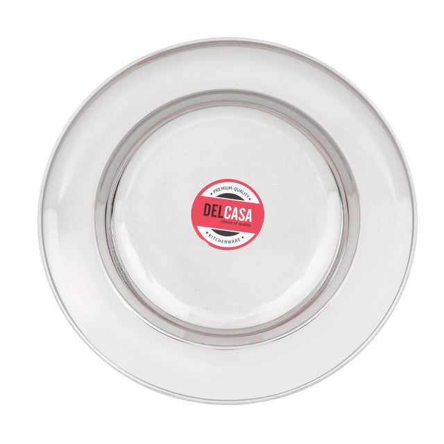 Rainbow Double Deep Soup Plate, Serving Plate, DC2126 | Stainless Steel Oval Undivided Vegetable Dish Good for Serving Food in Kitchen, Barbecue, Camping | Dishwasher Safe