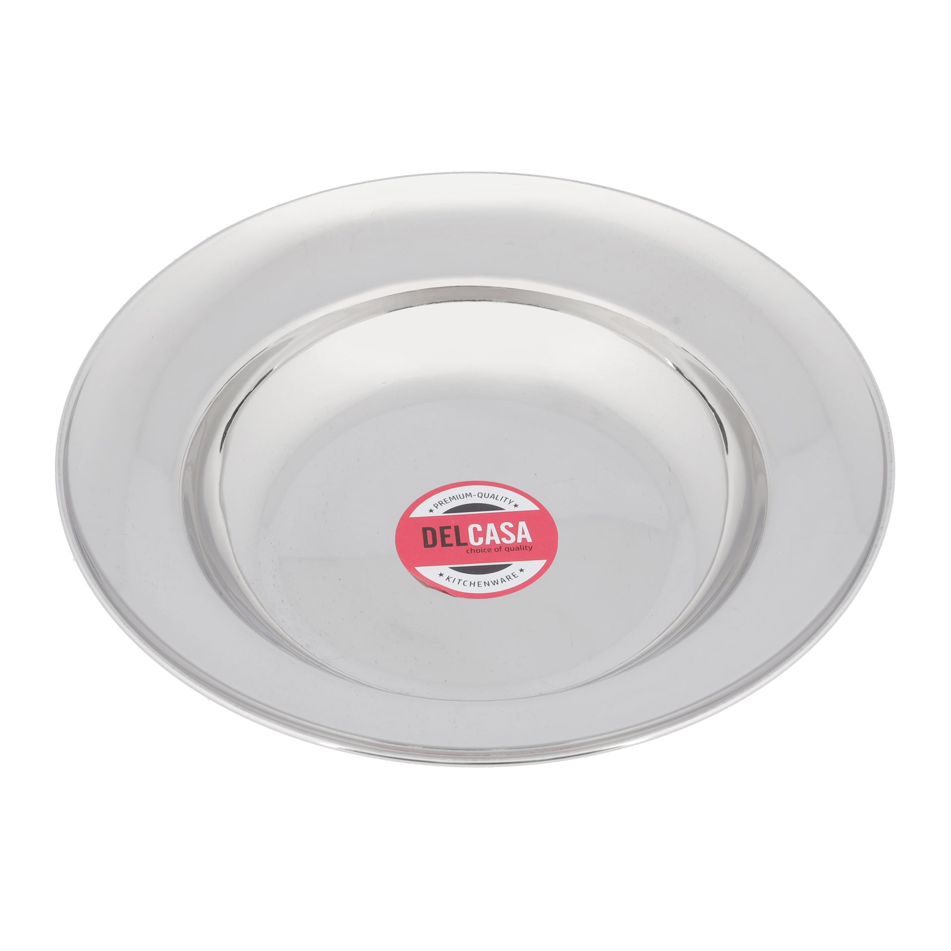 Rainbow Double Deep Soup Plate, Serving Plate, DC2126 | Stainless Steel Oval Undivided Vegetable Dish Good for Serving Food in Kitchen, Barbecue, Camping | Dishwasher Safe