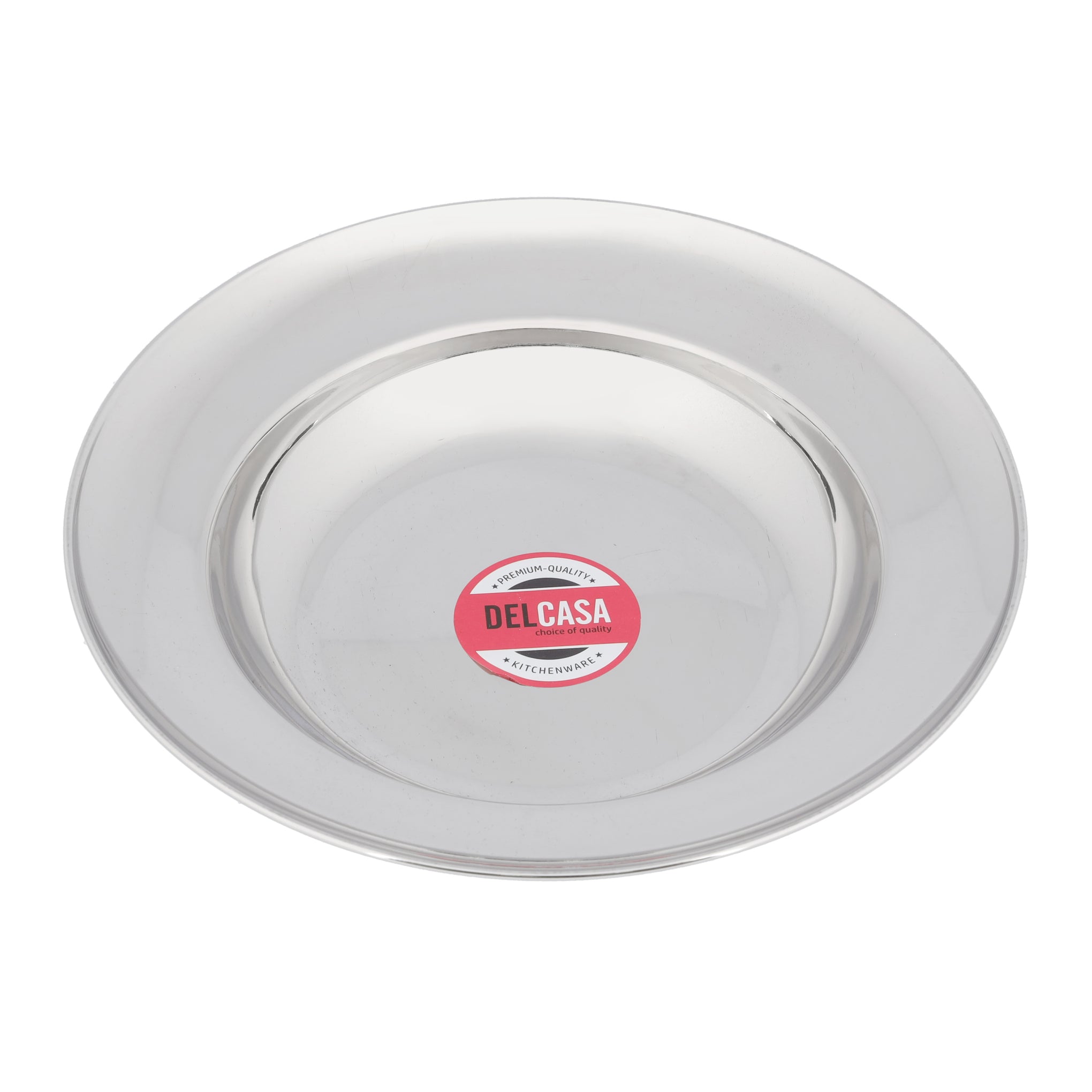 Rainbow Double Deep Soup Plate, Serving Plate, DC2126 | Stainless Steel Oval Undivided Vegetable Dish Good for Serving Food in Kitchen, Barbecue, Camping | Dishwasher Safe
