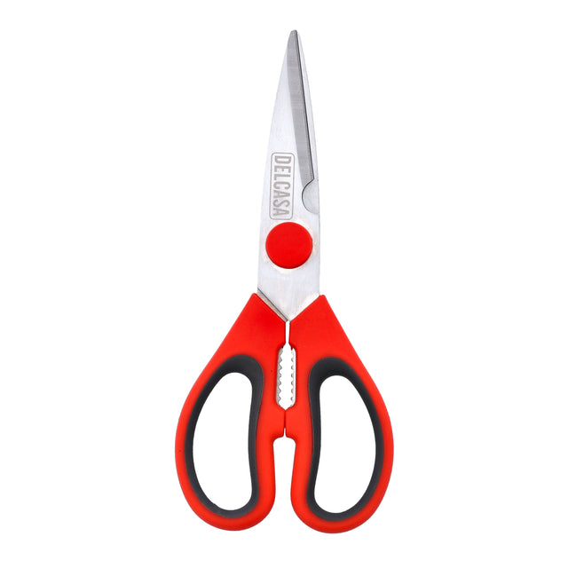 3-in-1 Kitchen Scissors, Stainless Steel Sharp Blade, DC2356 | Strong Home & Kitchen Utility Shear for Chicken, Fish, Meat, Vegetables, Herbs | Versatile Cutter, Bottle Opener, & Nut Cracker