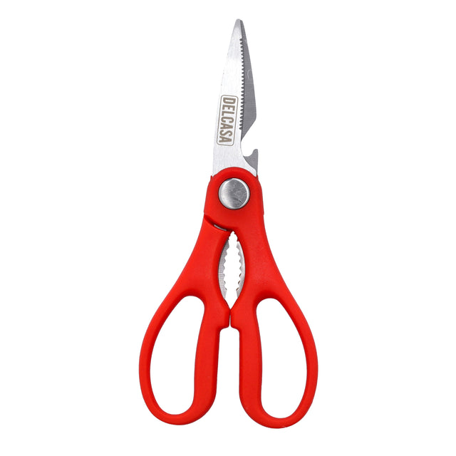 3-in-1 Kitchen Scissors, Stainless Steel Sharp Blade, DC2357 | Strong Home & Kitchen Utility Shear for Chicken, Fish, Meat, Vegetables, Herbs | Versatile Cutter, Bottle Opener, & Nut Cracker