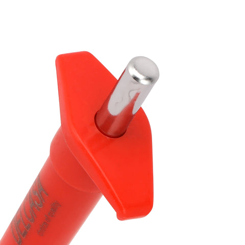 Delcasa Gas Lighter- DC2819| Stainless Steel Regular Gas Lighter with ABS Body and Thicker Gauge for Gas Stove| Strong and Study Construction with a Comfortable Grip| Red