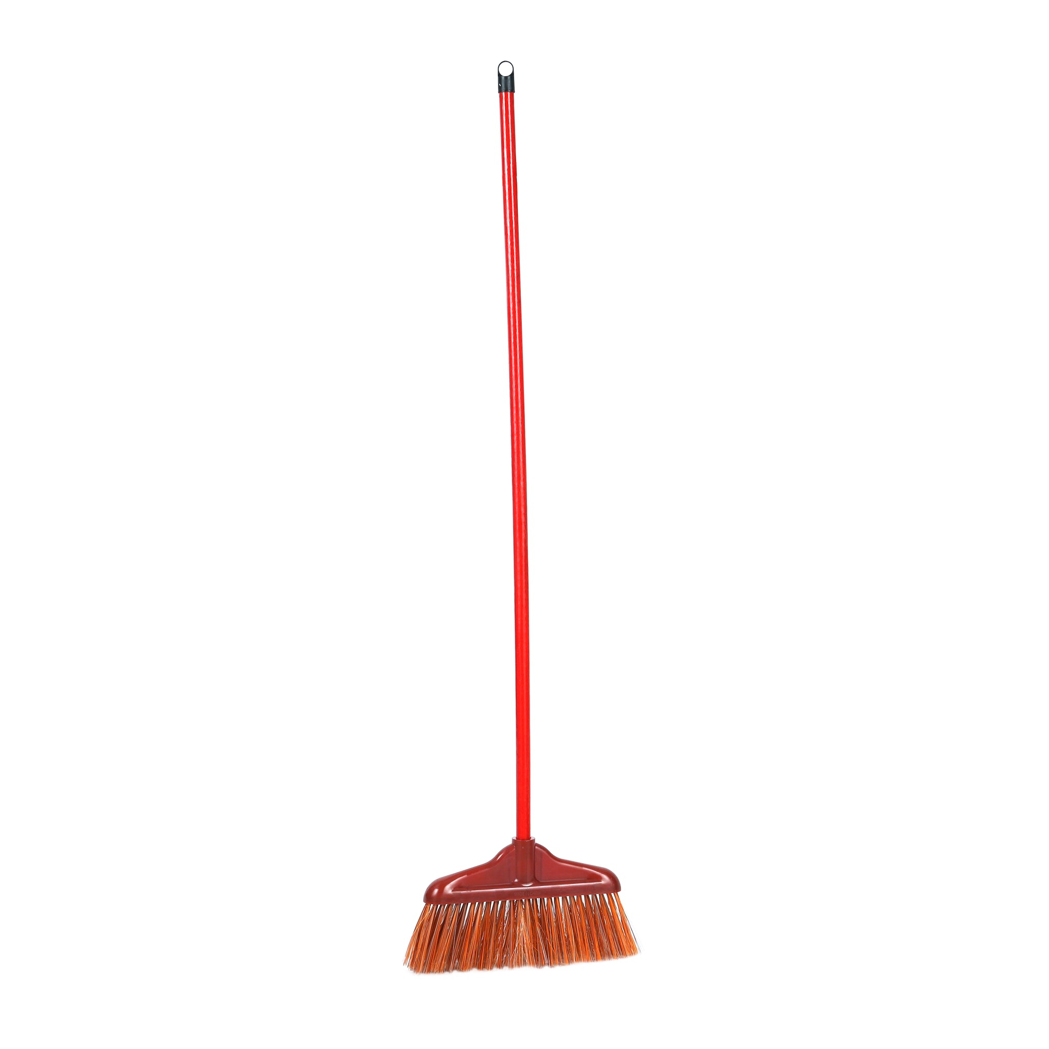 Delcasa DC3043 Floor Broom with Long Wooden Stick, Orange
