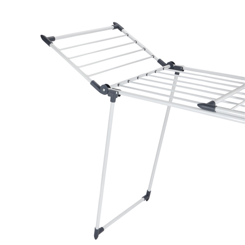Delcasa Quick Dry Cloth Dryer- DC3284/ 15.5 m Drying Space, Rustproof Carbon Steel with PP Rods, Foldable, Sturdy, Sleek, Compact and Heavy Storage/ Perfect for Home, Apartments, Hostels, Etc. / White