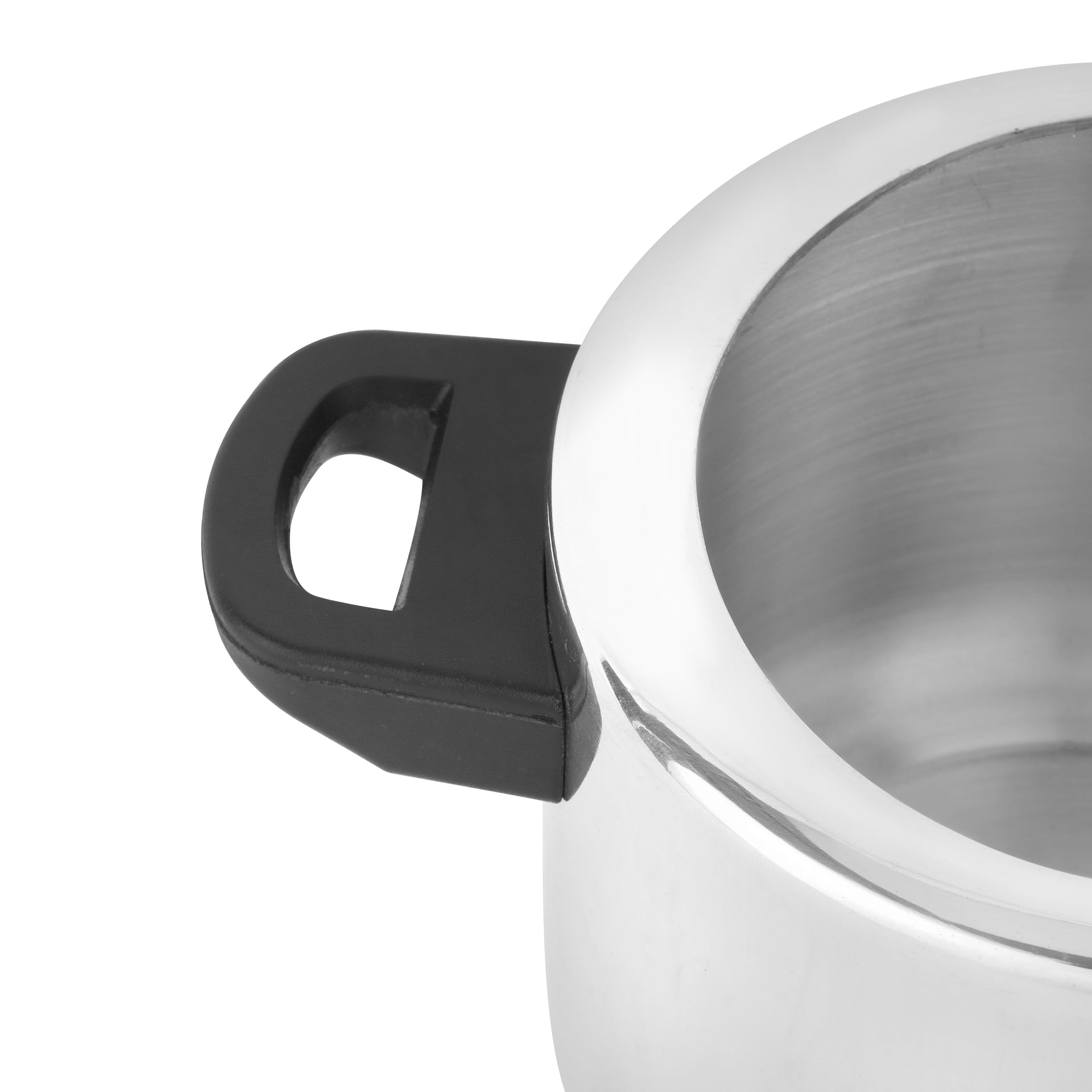3 L Aluminum Pressure Cooker- Equipped with Whistling and Safety Valve and Inner Lid, Durable Construction with Firm and Comfortable Bakelite Handles