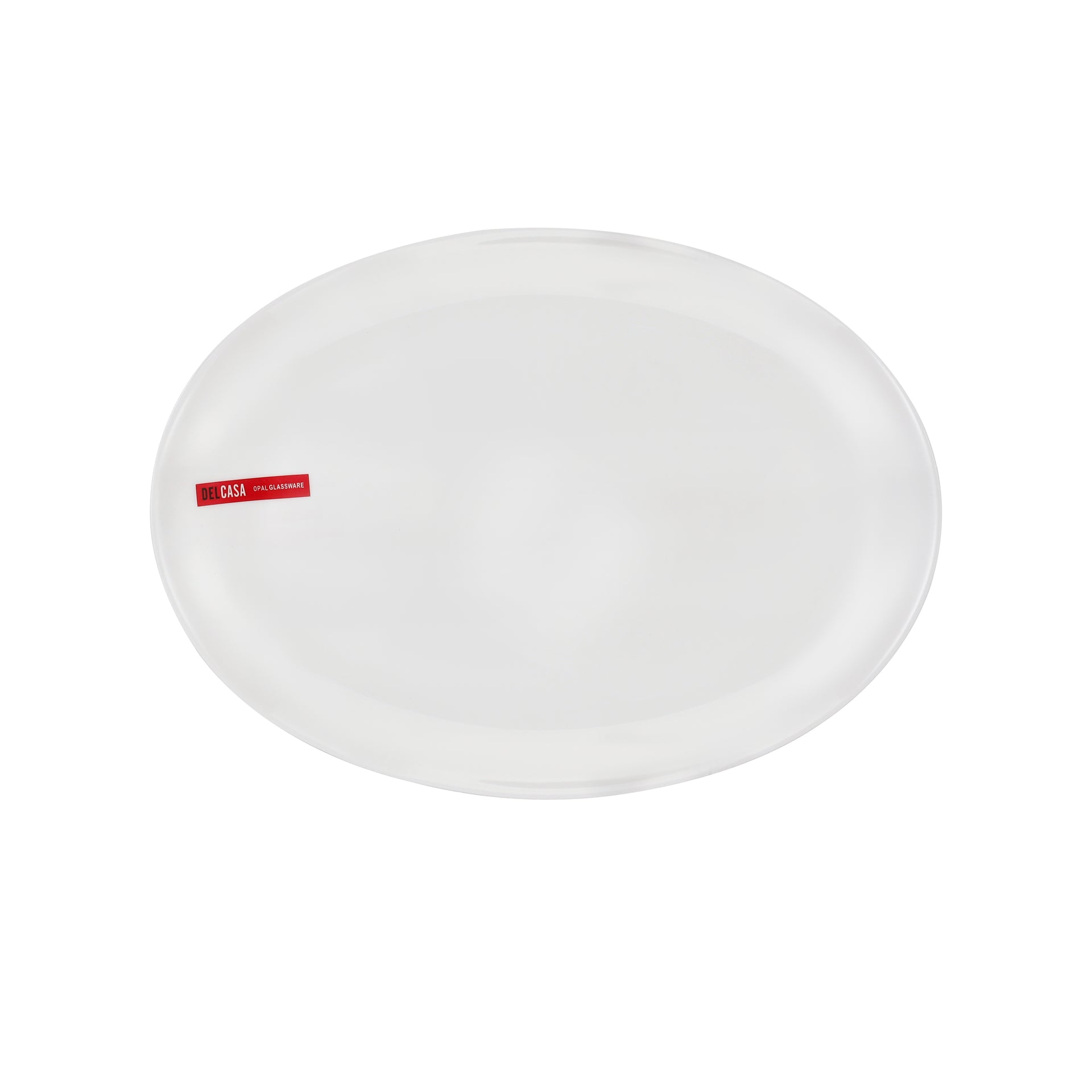 Delcasa 33 Piece Opalware Dinner Set | Includes Oval Plate, Dinner, Flat and Soups Plates, Shallow Bowls and Soup Spoons/ Dishwasher-Safe, Freezer and Microwave Safe/ Chip-Resistant and Food-Grade/ White