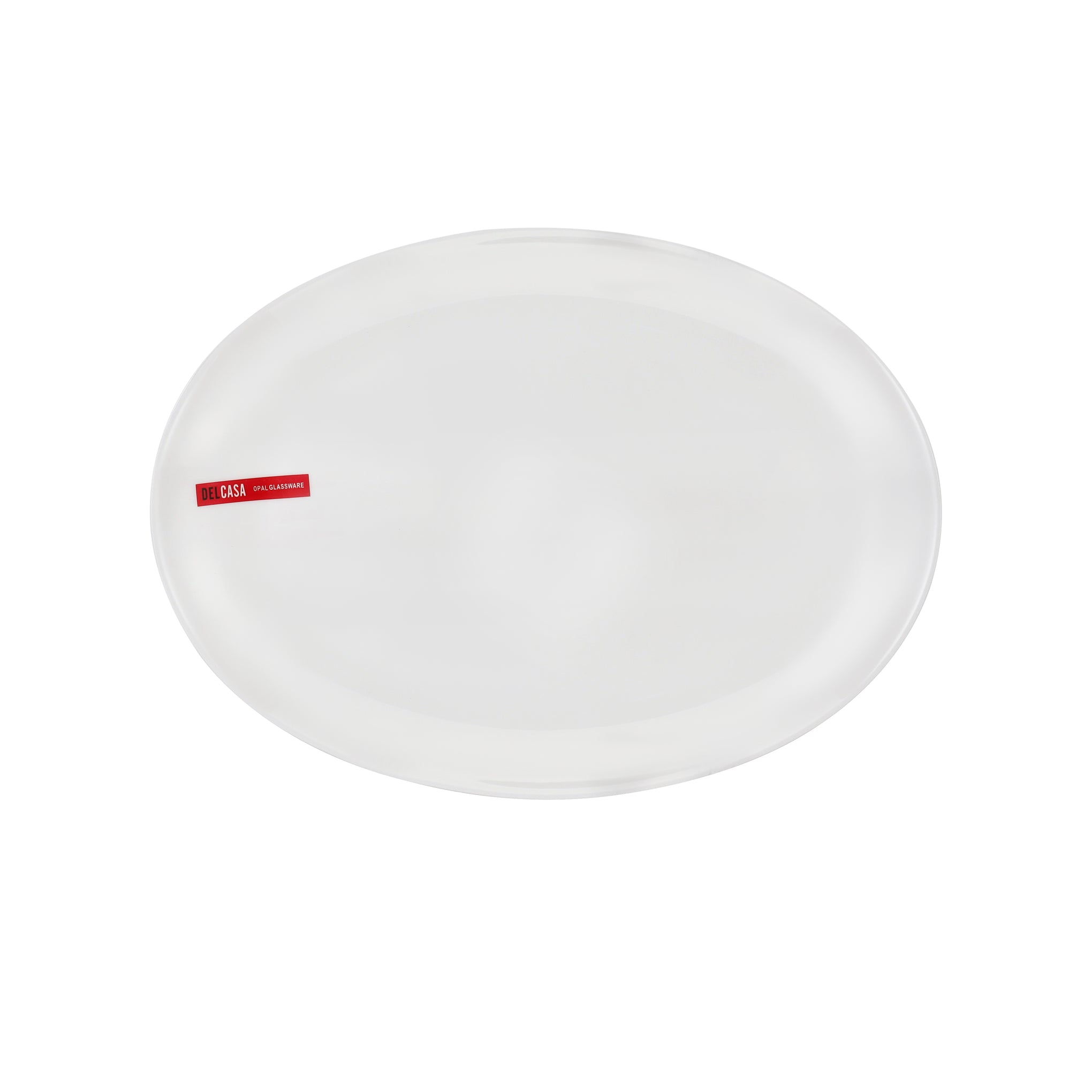 Delcasa 33 Piece Opalware Dinner Set | Includes Oval Plate, Dinner, Flat and Soups Plates, Shallow Bowls and Soup Spoons/ Dishwasher-Safe, Freezer and Microwave Safe/ Chip-Resistant and Food-Grade/ White