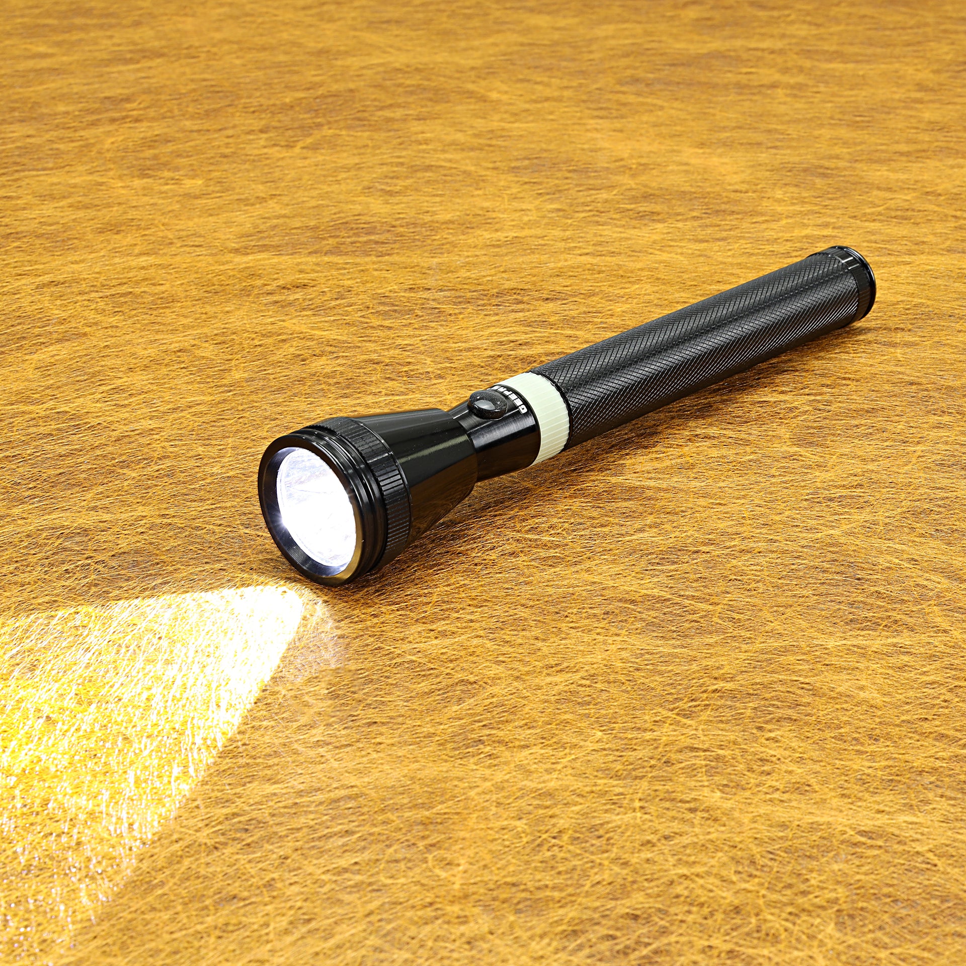 Rechargeable LED Flashlight with Aircraft Aluminum Body, Lithium Battery, Perfect for Indoor and Outdoor Use Black