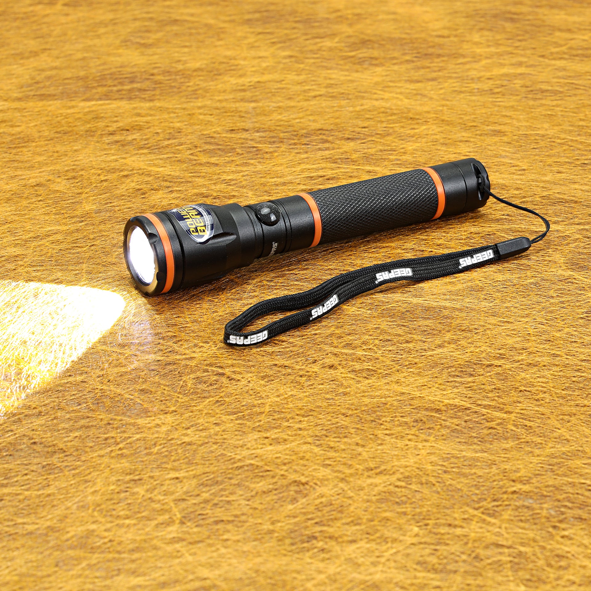 Rechargeable Waterproof LED Flashlight Black ‎17.2 x 12.4 x 6.2cm