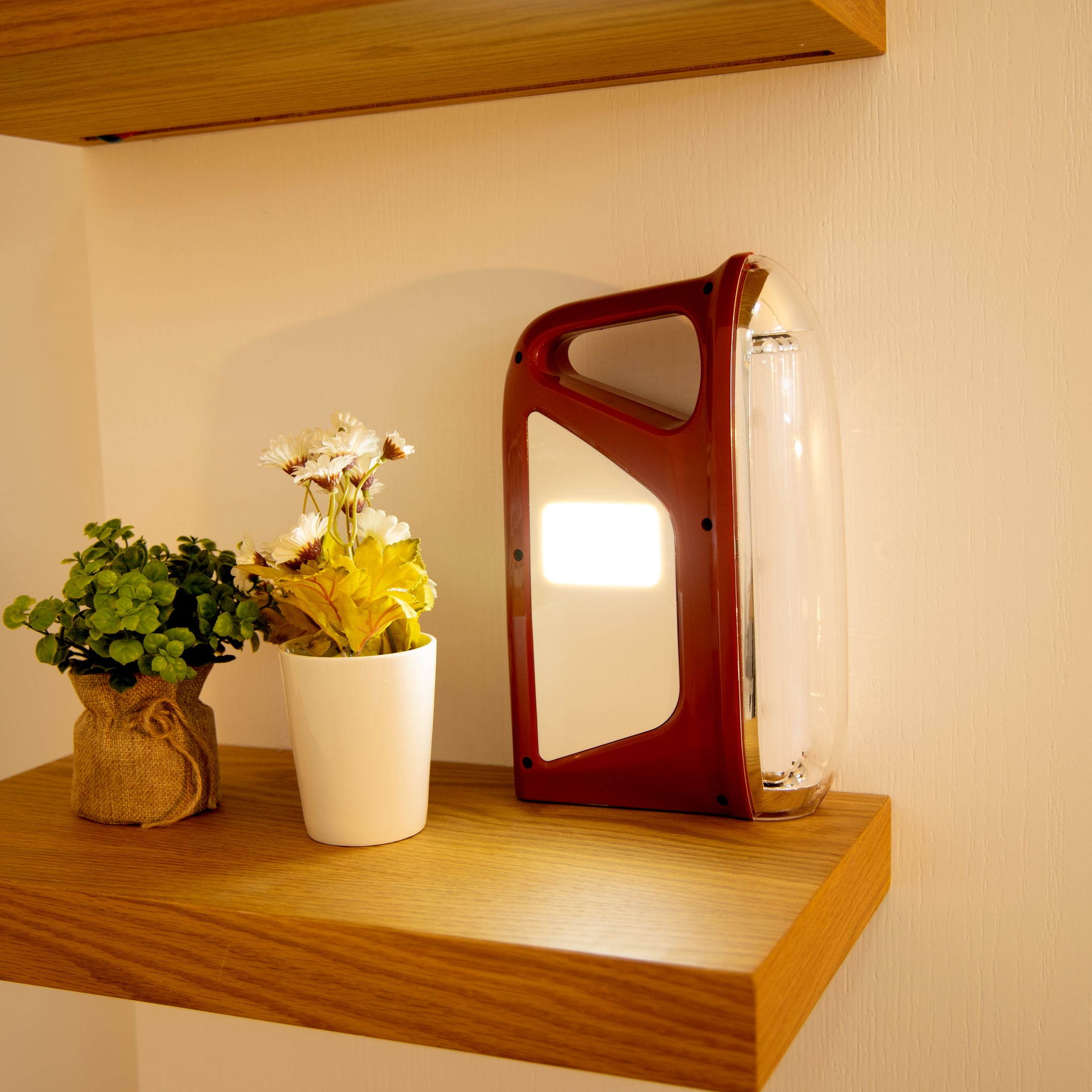Rechargeable LED Emergency Light White/Orange 29cm