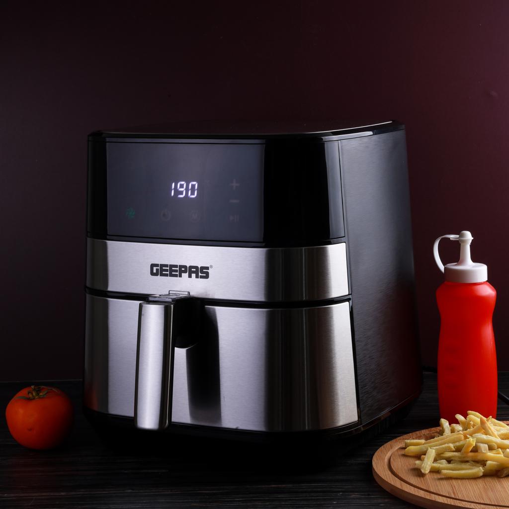 Digital Air Fryer 5 L With Touch Control Panel| 60 Minute Timer, Led Display, Auto Shut Off| 1700 W Cool Touch Handle Gaf37510 Black 5 L 1700 W GAF37510 Black