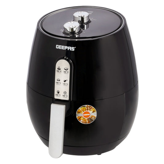 Digital Air Fryer With Vortx Air Frying Technology Oil-Free Cooking 4.5 L 1600 W GAF37517N Black/Silver