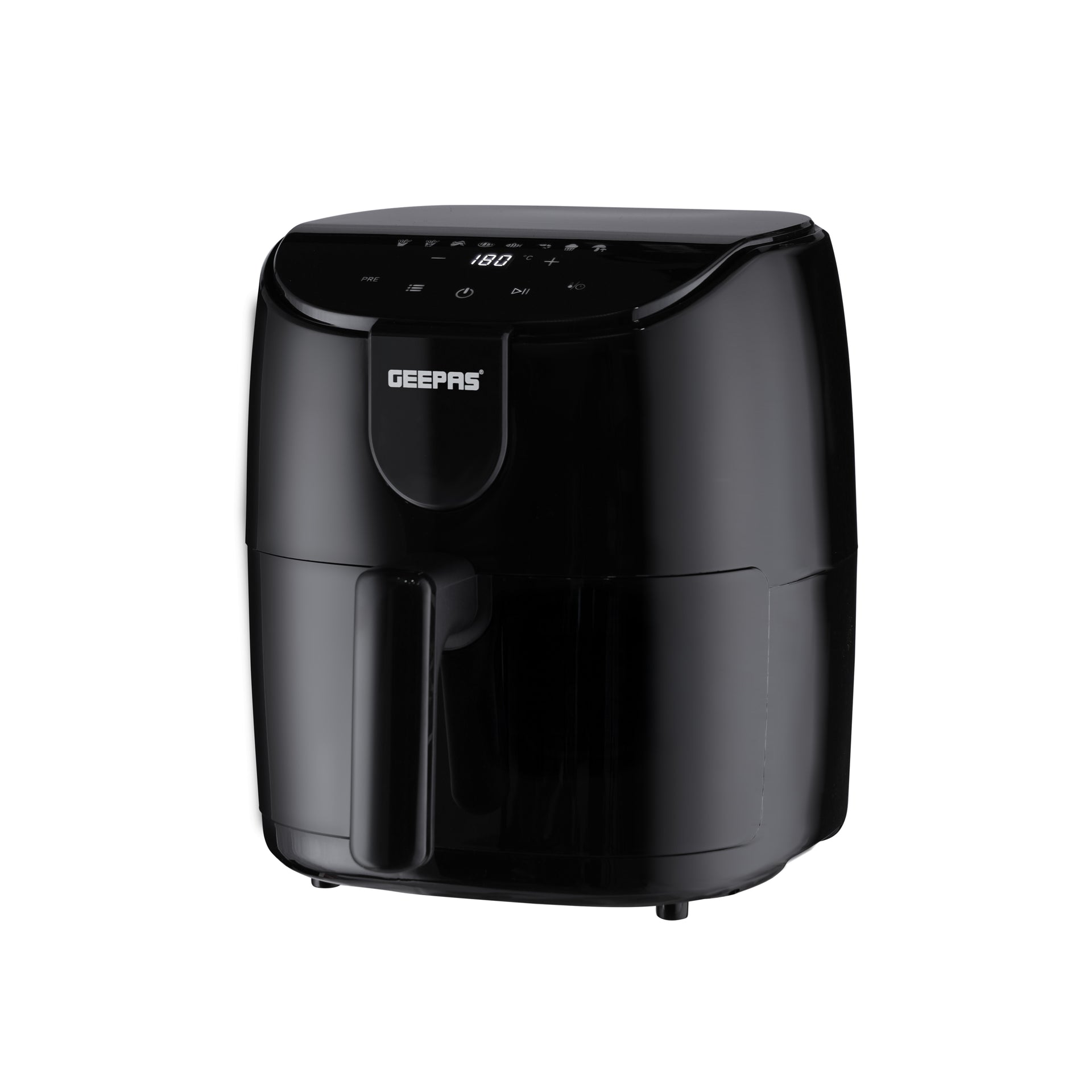 4 L Digital Air Fryer 1500W | Rapid Vortex Air Technology | Touch Control with Presets | Adjustable Temperature & Timer | Auto Shut-Off & Overheat Protection | 4 L 1500 W GAF37551 black