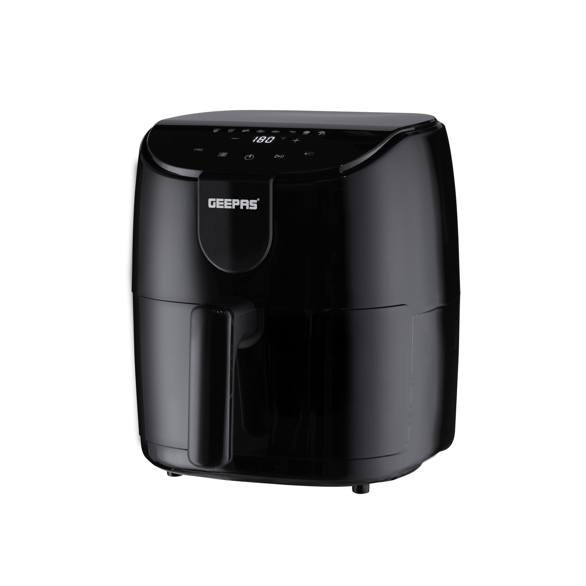4 L Digital Air Fryer 1500W | Rapid Vortex Air Technology | Touch Control with Presets | Adjustable Temperature & Timer | Auto Shut-Off & Overheat Protection | 4 L 1500 W GAF37551 black