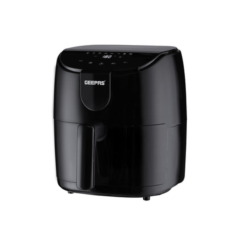 4 L Digital Air Fryer 1500W | Rapid Vortex Air Technology | Touch Control with Presets | Adjustable Temperature & Timer | Auto Shut-Off & Overheat Protection | 4 L 1500 W GAF37551 black