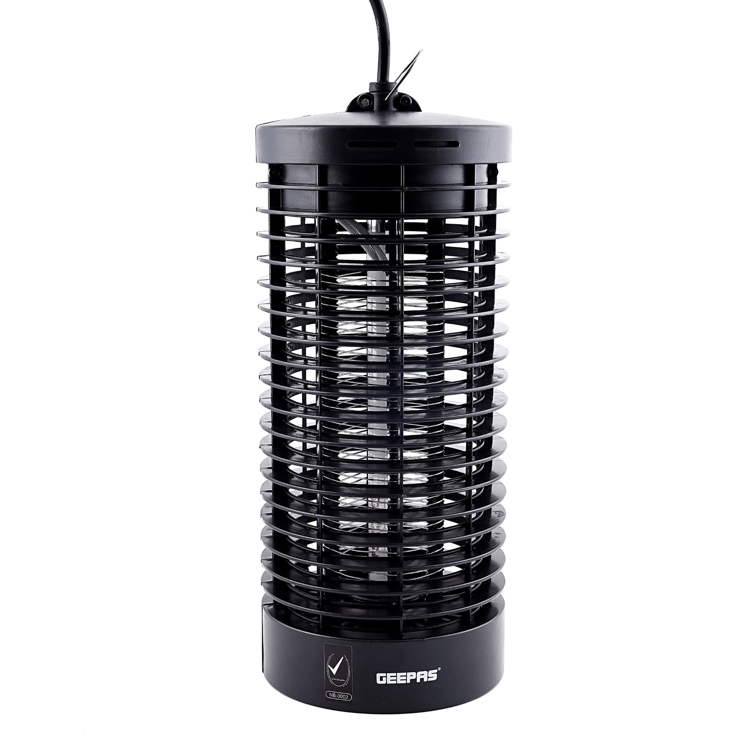 Geepas 6 W Electric Insect Mosquito Trap Killer, Safe & Portable, Non-Toxic Mosquito Ant Fly Bug Killer, Lightweight & Efficient, Mosquito Eliminator with Camping Lantern, Black