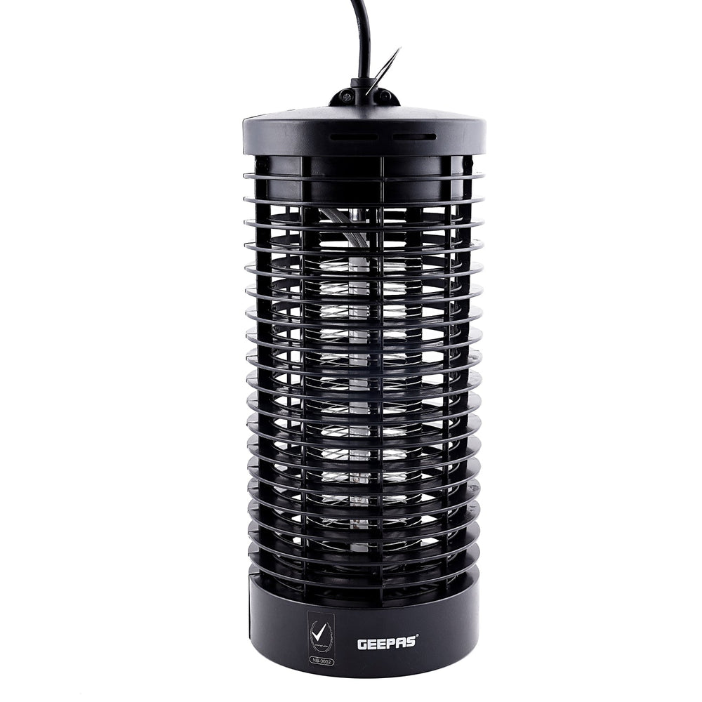 Geepas 6 W Electric Insect Mosquito Trap Killer, Safe & Portable, Non-Toxic Mosquito Ant Fly Bug Killer, Lightweight & Efficient, Mosquito Eliminator with Camping Lantern, Black