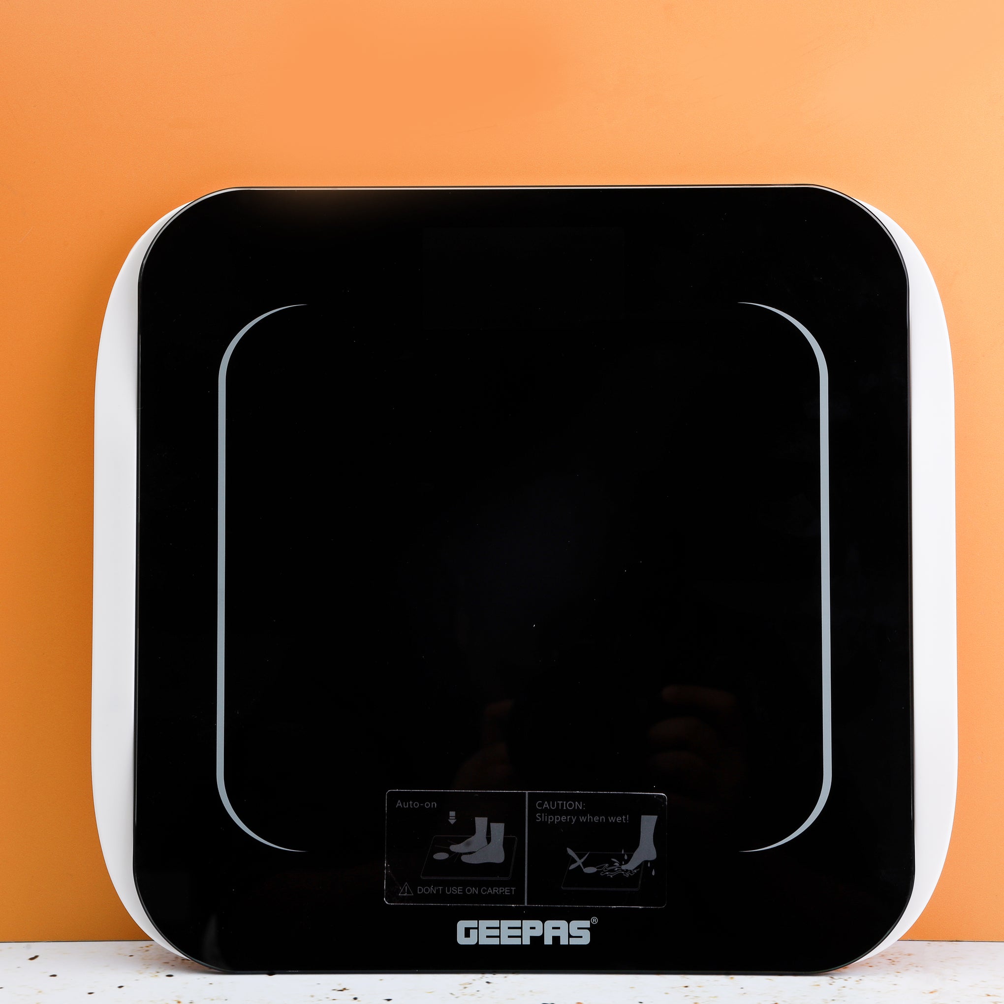 Digital Personal Scale with Tempered Glass Platform, Low Power & Overload Indication, LCD Display, Auto On/ Off | 180kg Capacity - GBS4219 / Black